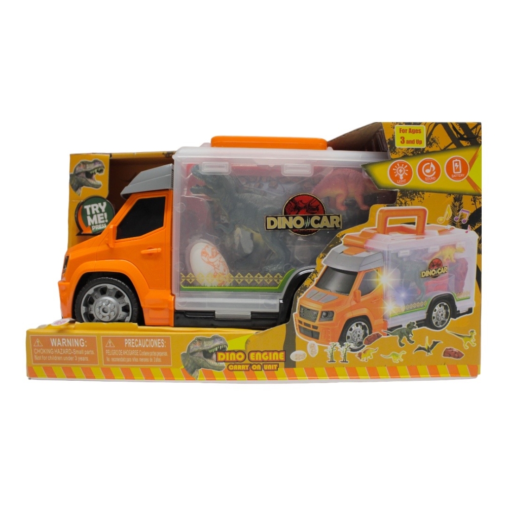 Dinosaur truck carry on units   lights and sound