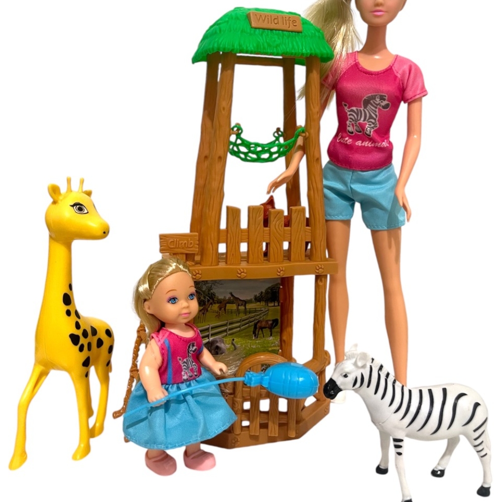 Mommy Doll with Baby Kaibibi Forest Reserves Adventure Playset For Girls and Toddler Toy