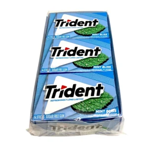 TRIDENT SINGLE MINT BLISS 14 pc 12CT UPC 012546011553