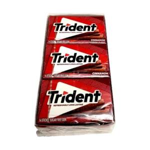 TRIDENT SINGLE 14 STICKS CINNAMON 12CT UPC 012546011471