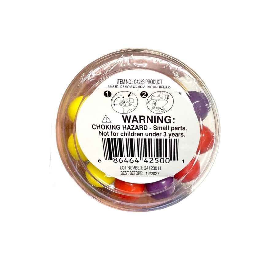 KIDSMANIA FANCY HENNY GUMBALL DISPENSER 12CT 0.53 oz (15g) Pcs UPC 686464425001 - Image 3