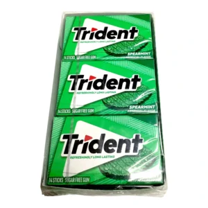 TRIDENT SINGLE SPEARMINT 12/12CT UPC 073390055158
