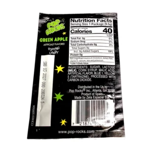 Alternative view of POP ROCKS GREEN APPLE 24CT 0.33 OZ (9.5G) UPC 721874012295