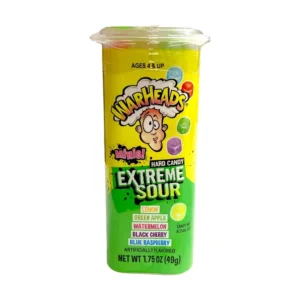 WARHEADS EXTREME SOUR HARD CANDY MINIS 18CT 1.75oz (49g) UPC 032134227008