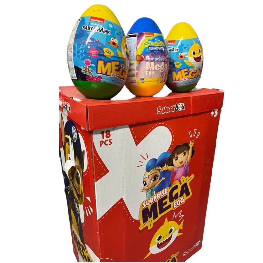 SUPRISE MEGA EGG 18PK 5.64oz (160g) UPC 8682392720470