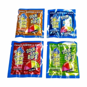 Xtreem Lock Jaw Sour Lil Dips Candy Powder & Stick 36ct 0.31oz UPC 632365627556