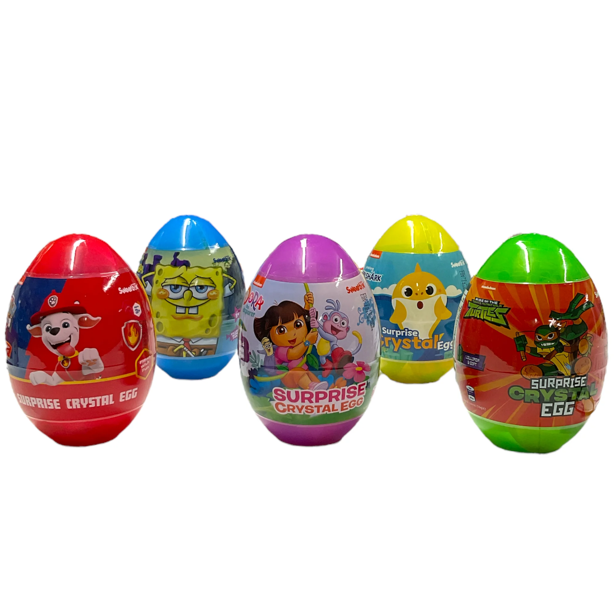 NICKELODEON SURPRISE CRYSTAL NET 16G NET 0.56OZ EGGS 80PCS UPC 850049855136